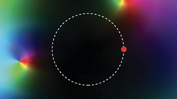 color map with circle with red dot