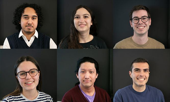 six headshots of graduate scholars